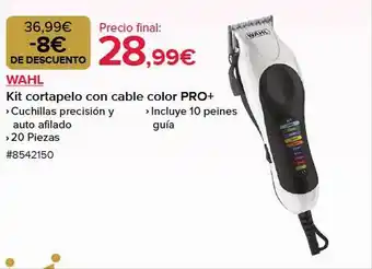 Costco Wahl kit cortapelo con cable color pro+ oferta