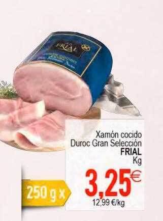 Plenus Supermercados Xamón cocido duroc gran selección frial kg oferta