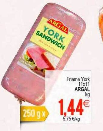 Plenus Supermercados Friame york 11x11 argal kg oferta