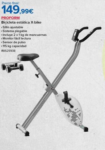 Costco Proform bicicleta estática x-bike oferta