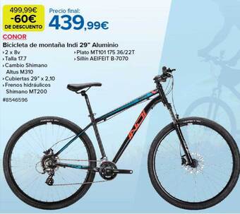 Costco Conor bicicleta de montaña indi 29 oferta