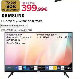 Costco Samsung uhd tv crystal 50 oferta
