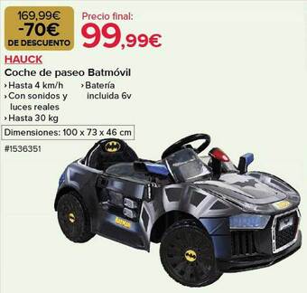Costco Hauck coche de paseo batmóvil oferta