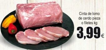 FROIZ Cinta de lomo de cerdo pieza o filetes kg oferta