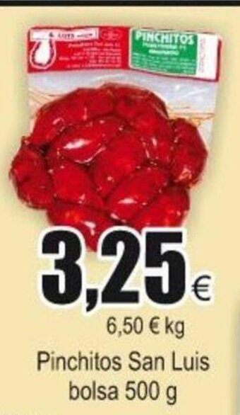 FROIZ Pinchitos San Luis bolsa 500 g oferta