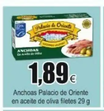 FROIZ Anchoas Palacio de Oriente en aceite de oliva filetes 29g oferta