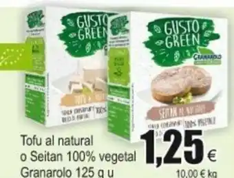 FROIZ Tofu al natural o Seitan 100% vegetal Granarolo 125g u oferta