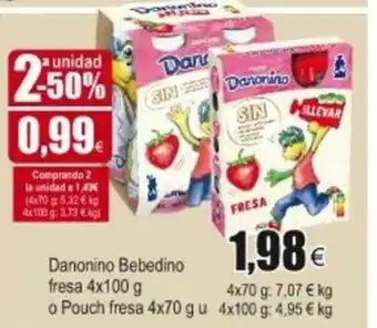 FROIZ Danonino Bebedino fresa 4x100g oferta