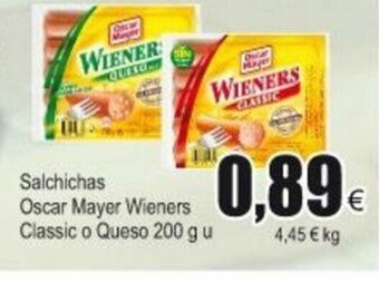 FROIZ Salchichas Oscar Mayer Wieners Classic o Queso 200g u oferta