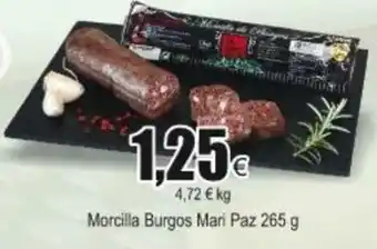 FROIZ Morcilla Burgos Mari Paz 265g oferta
