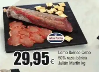 FROIZ Lomo Ibérico Cebo 50% raza Ibérica Julián Martin kg oferta