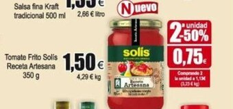 FROIZ Tomate Frito Solis Receta Artesana 350g oferta