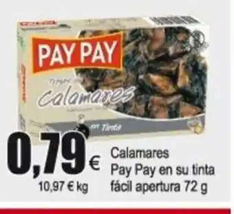 FROIZ Calamares Pay Pay en su tinta fácil apertura 72g oferta