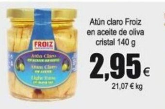 FROIZ Atún claro Froiz en aceite de oliva cristal 140g oferta