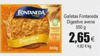 FROIZ Fontaneda Galletas Digestive avena 550g oferta