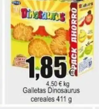 FROIZ Galletas Dinosaurus cereales 411g oferta