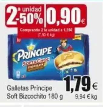FROIZ Galletas Principe Soft Bizcochito 180g oferta