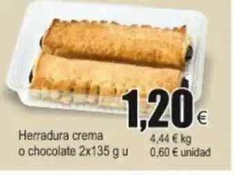FROIZ Herradura crema o chocolate 2x135g u oferta