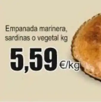 FROIZ Empanada marinera, sardinas o vegetal oferta