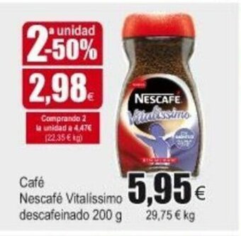 FROIZ Café Nescafé Vitalissimo descafeinado 200g oferta