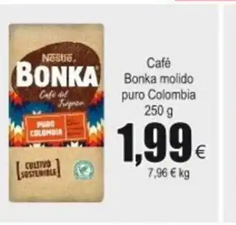 FROIZ Bonka molido Café puro Colombia 250g oferta