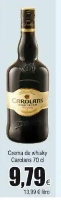 FROIZ Carolans Crema de whisky 70cl oferta