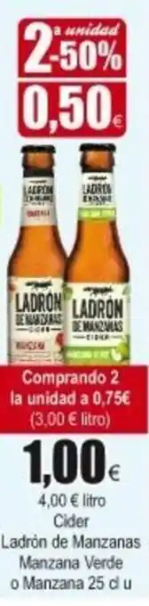 FROIZ Ladrón de Manzanas Manzana Verde o Manzana 25cl u oferta