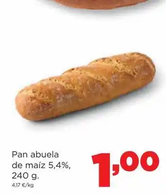 Alimerka Pan abuela de maiz 5.4% oferta
