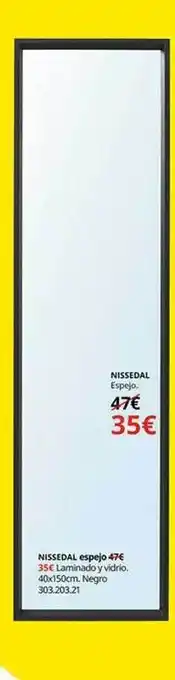 IKEA Nissedal espejo oferta