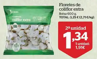 La Sirena Floretes de coliflor extra bolsa oferta