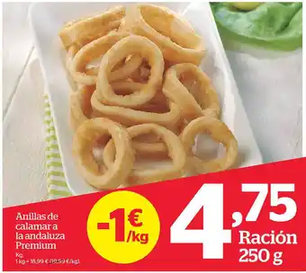 La Sirena Anillas de calamar a la andaluza premium kg. oferta