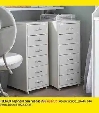 IKEA Helmer cajonera con ruedas oferta