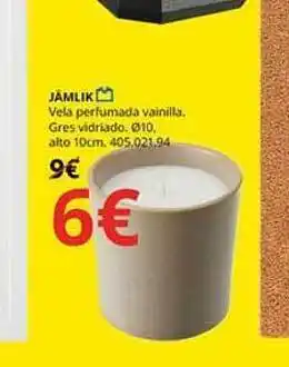 IKEA Jämlik vela perfumada vainilla oferta