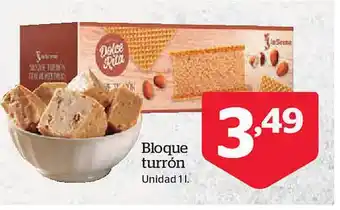 La Sirena Bloque turrón oferta