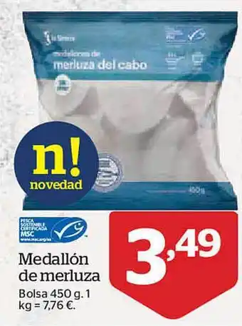 La Sirena Medallón de merluza bolsa oferta