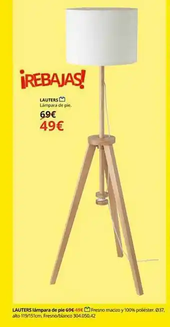 IKEA Lauters lámpara de pie oferta