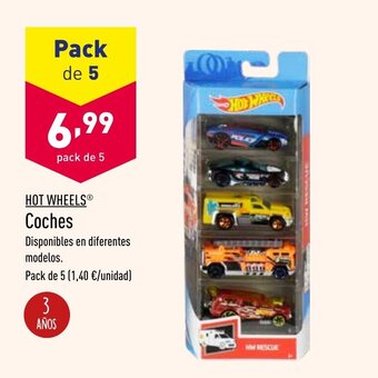 ALDI Hot Wheels Coches Pack de 5 oferta
