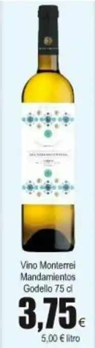 FROIZ Vino Monterrei Mandamientos Godello 75cl oferta