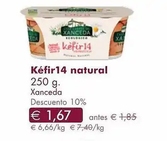 NaturaSí Kéfir14 natural xanceda descuento 10% oferta