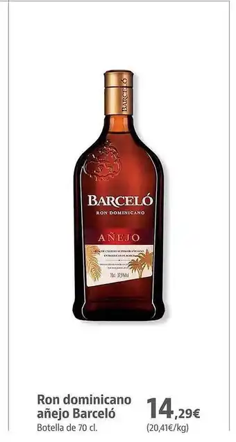 Supermercados Sánchez Romero Ron dominicano añejo barceló botella oferta