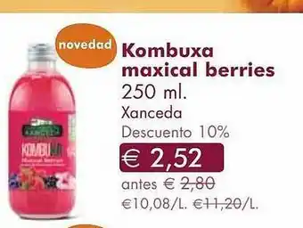 NaturaSí Kombuxa maxical berries xanceda descuento 10% oferta