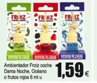FROIZ Ambientador Froiz coche Dama Noche, Oceano o frutos rojos 6ml oferta