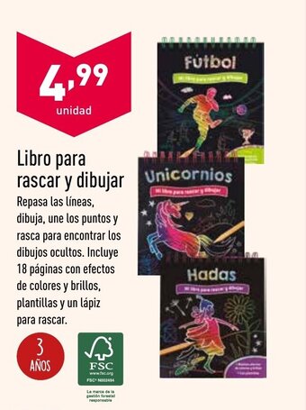 ALDI Libro para rascar y dibujar oferta