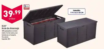 ALDI Belavi Arcón de almacenaje 300 L Tamaño: 119 x 52 x 58 cm oferta