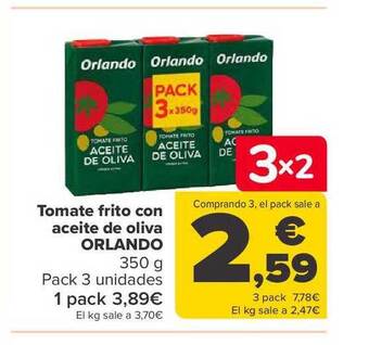 Tomate frito con aceite de oliva orlando