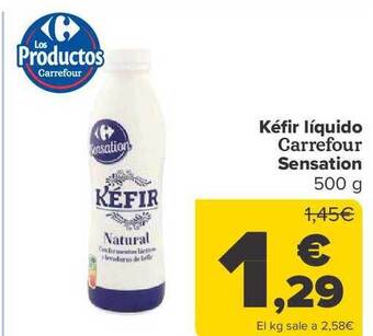 Carrefour Kéfir líquido carrefour sensation oferta