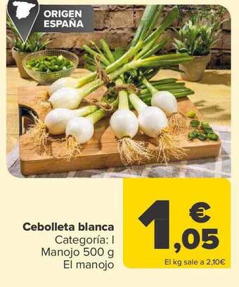 Carrefour Cebolleta blanca oferta
