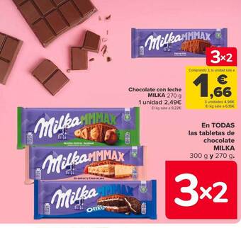 Carrefour Chocolate con leche milka oferta