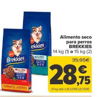 Carrefour Alimento seco para perros brekkies oferta