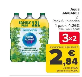 Carrefour Agua aquarel pack 6 oferta